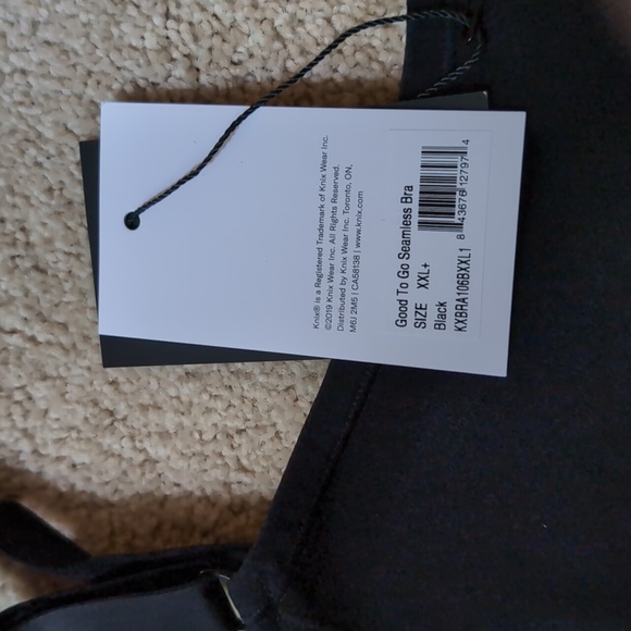 Knix Good to Go Seamless Bra Black XXL+ - Picture 2 of 3